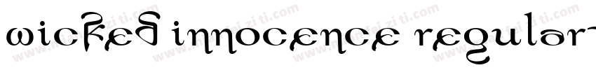 Wicked Innocence Regular字体转换